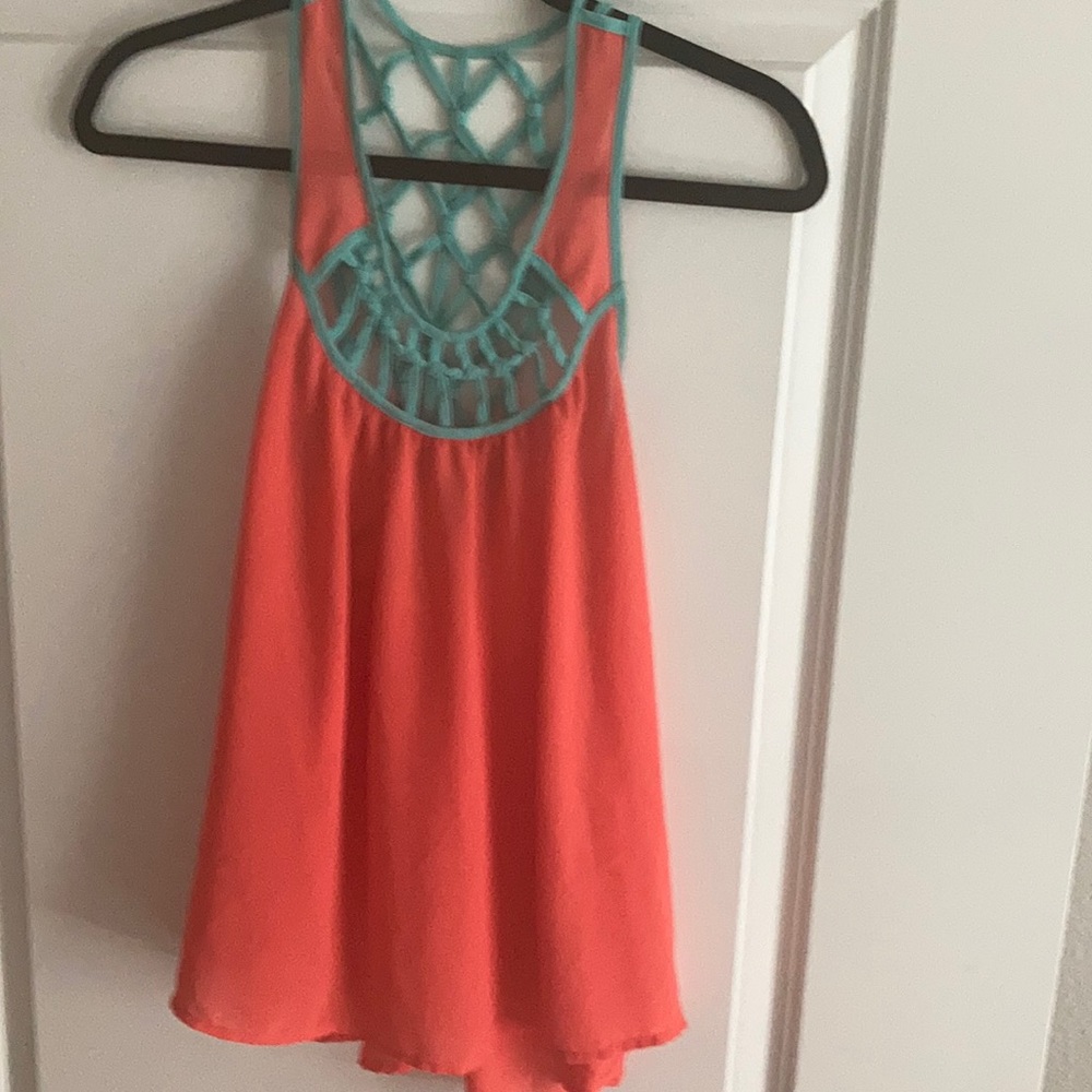 Salmon tank super cute on with skinny jeans